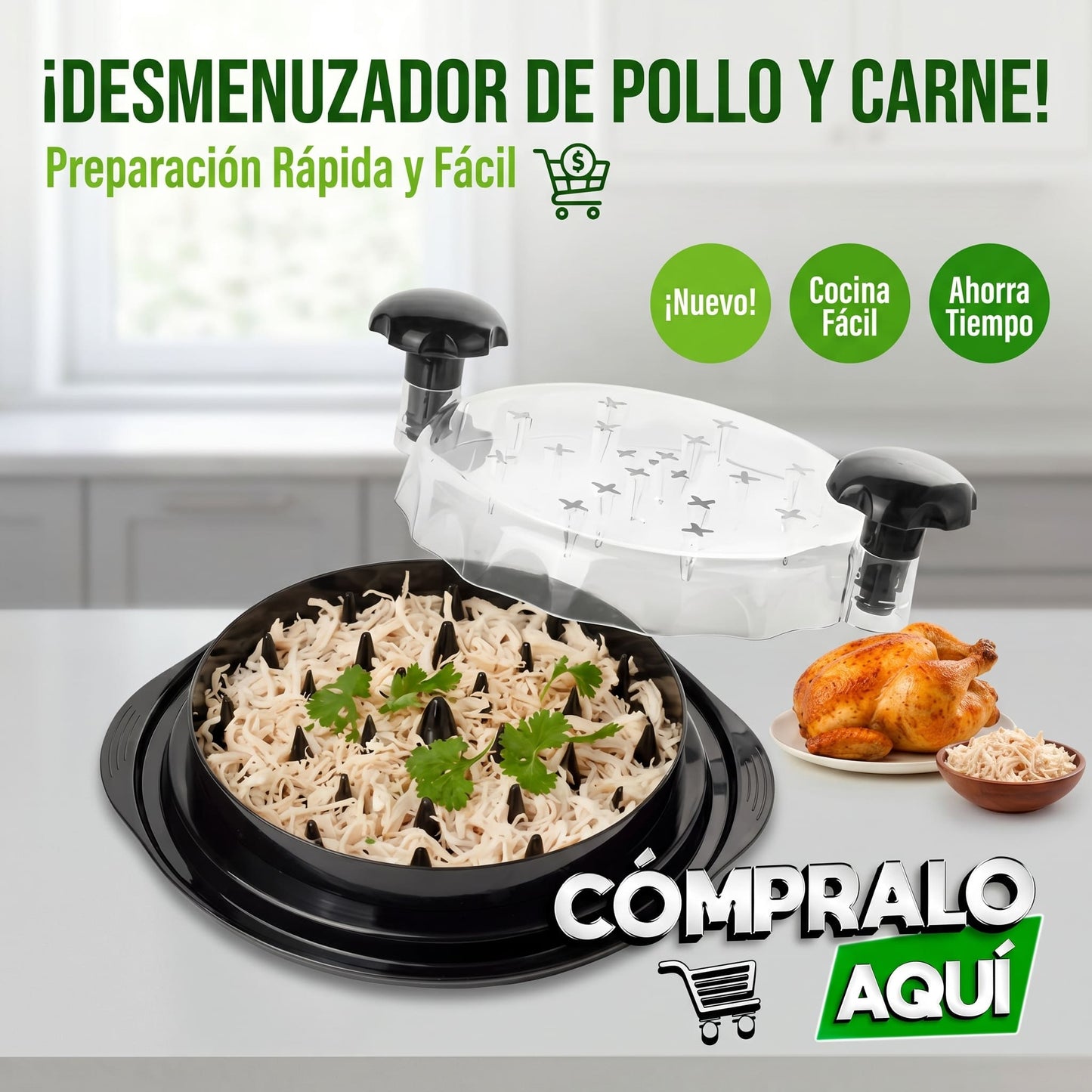 Desmenuzador para Pollo y Carne