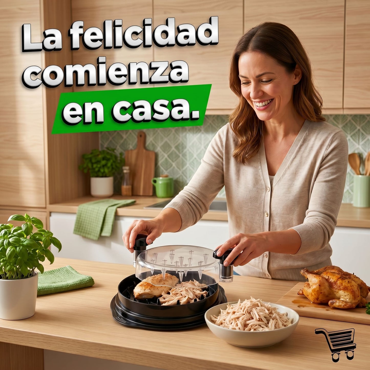 Desmenuzador para Pollo y Carne